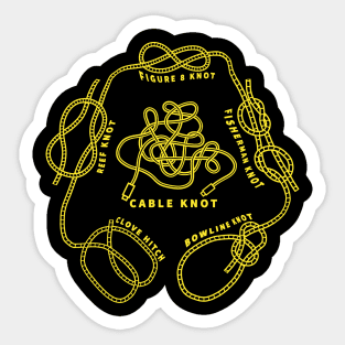 Knots Ropes For Survival Camping Bushcraft Funny Sticker